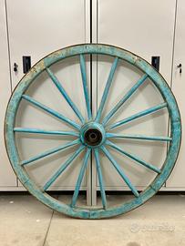 Antica ruota da carro legno/ferro fine '800