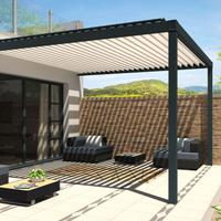 Pergola bioclimatica addossata cm. 300x200 sporg.