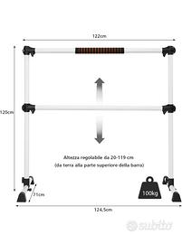 Sbarra danza regolabile.