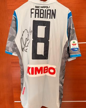 maglia Napoli Fabian Ruiz con autografo