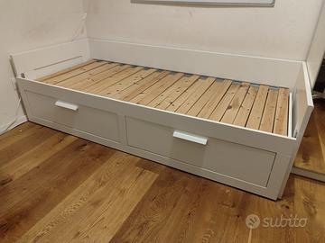 Letto divano singolo e matrimoniale contenitore