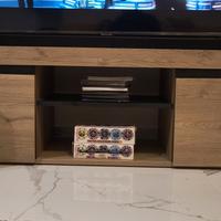 Mobile TV 140cm rovere/nero pari al nuovo Palermo