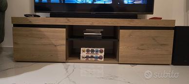 Mobile TV 140cm rovere/nero pari al nuovo Palermo