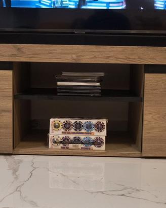 Mobile TV 140cm rovere/nero pari al nuovo Palermo