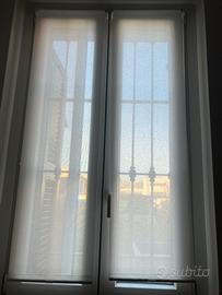 Tende bianche a rullo x 3 infissi senza fori