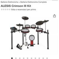 Batteria eletronica Alesis Crimson II Mesh kit