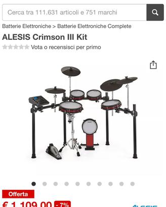 Batteria eletronica Alesis Crimson II Mesh kit