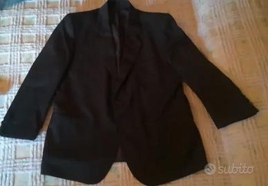 Giacca Marzotto nera/ blu marino taglia 54