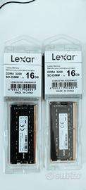 Lexar RAM soddim  da 32Gb  3200Mhz