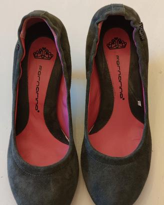 Scarpe La Fornarina camoscio grigio n.37 tacco 5