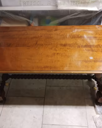 Tavolino basso legno massello porta tv o salotto