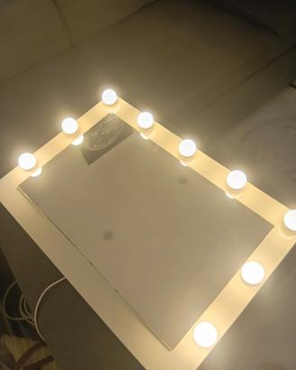 Specchio con lampade