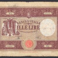 BANCONOTA LIRE 1000 DEL 1944 FIRMA COMMISSARIO