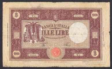 BANCONOTA LIRE 1000 DEL 1944 FIRMA COMMISSARIO
