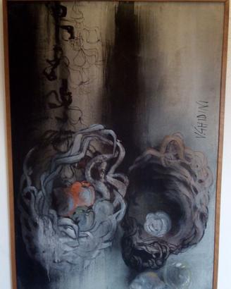 Olio su tela anni 60 con cornice