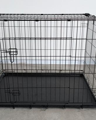 Gabbia per cani a doppia porta disponibili due