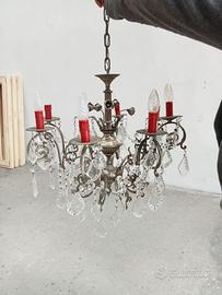 Lampadario stile barocco a goccia