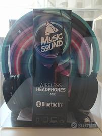 Cuffie bluetooth music sound 