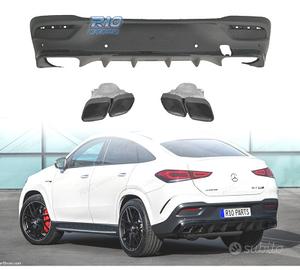 DIFFUSORE MERCEDES C167 COUPE 20- LOOK GLE 63 NERO