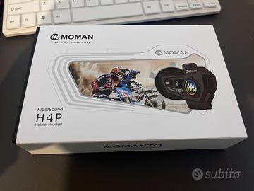 Moman Auricolare Casco Moto 1000mAh Batteria RS H4