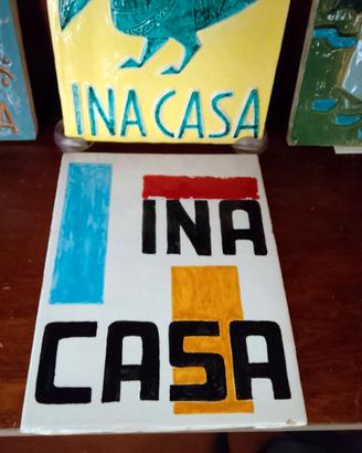 INA CASA  PIANO FANFANI FORMELLA ARTISTICA VINTAGE
