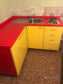 Cucina completa ad angolo elettrodomestici REX