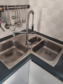 Lavandino Angolare Doppio  + Miscelatore