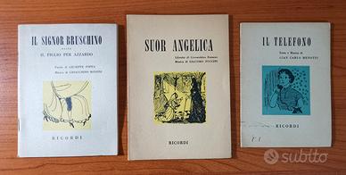 Lotto Libretti d'Opera Ricordi, Rari Da Collezione