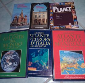Pezzi: 6 Atlanti De Agostini  e Touring Club...