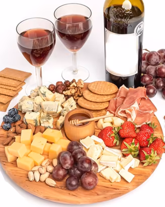 Set 2 Taglieri in Legno per Aperitivi e Cucina