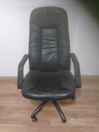sedia presidenziale x ufficio,studio in pelle
