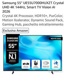 TV Samsung 55 pollici UHD 4k HDR+