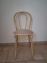 sedie in ferro con seduta imbottita