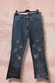 jeans donna , ricamato 