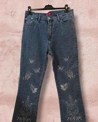 jeans donna , ricamato 