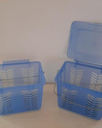 Coppia di cestini per raccolta differenziata umido