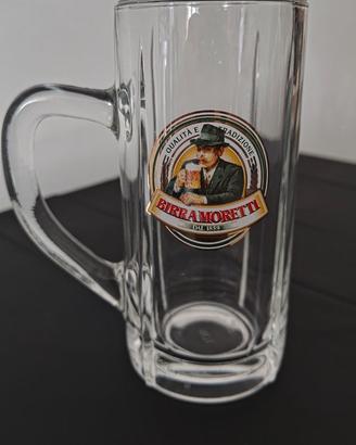 Set 6 Boccali Birra Moretti Fidenza Vetri 0,2L
