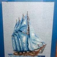 Quadri ricamati a punto croce con cornice