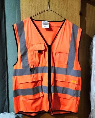 Gilet da lavoro arancione ad alta visibilità - Bee