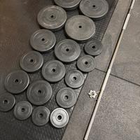 Bilanciere e dischi palestra