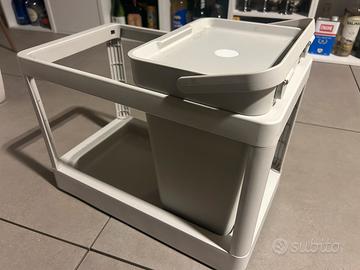 Carrello spazzatura IKEA e secchio