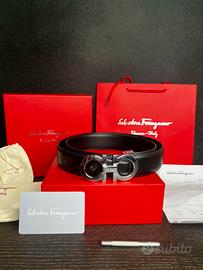 Cintura Salvatore Ferragamo Nera Taglia 42/105 NEW