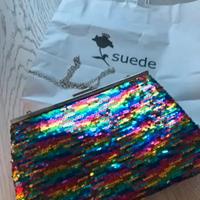 Borsa pochette marca SUADE nuova,