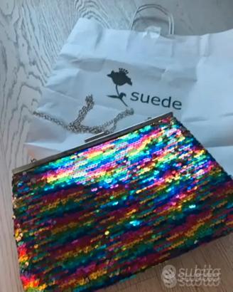 Borsa pochette marca SUADE nuova,