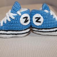 scarpette bimbo bimba uncinetto convers