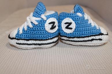 scarpette bimbo bimba uncinetto convers