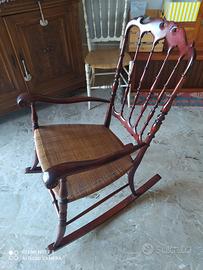 sedia dondolo Chiavarina Biggio & De Benedetti 