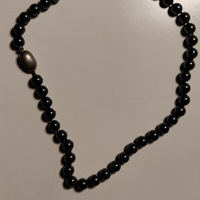 Collana perle sintetiche nere