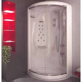 Cabina box doccia idromassaggio cascata soffione