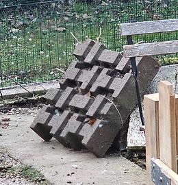 autobloccanti/piastrelle forate in cemento